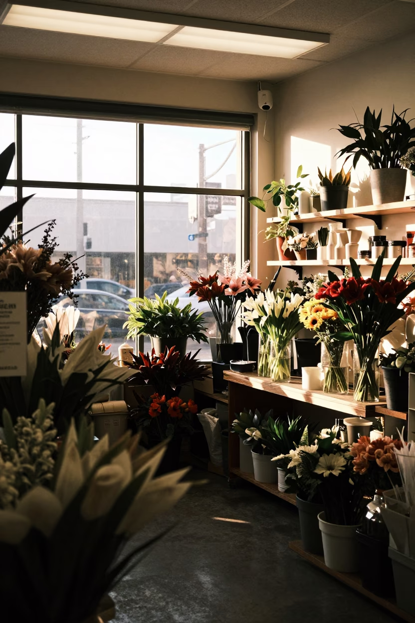 Afternoon Interior in Los Angeles at The Late Afternoon Light in in Los Angeles, California, United States