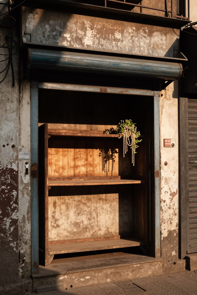 Afternoon Light at Clear Late-afternoon Light in Mumbai in in Mumbai, India