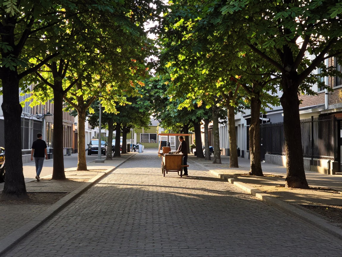 Afternoon Light at The Late Afternoon Light in Brussels in in Brussels, Belgium