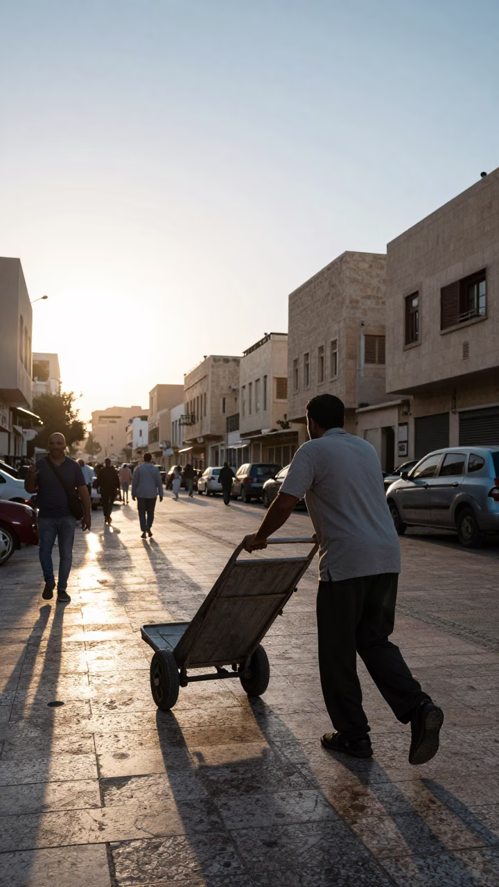 Afternoon Light in Alexandria at Clear Late-afternoon Light in in Alexandria, Egypt