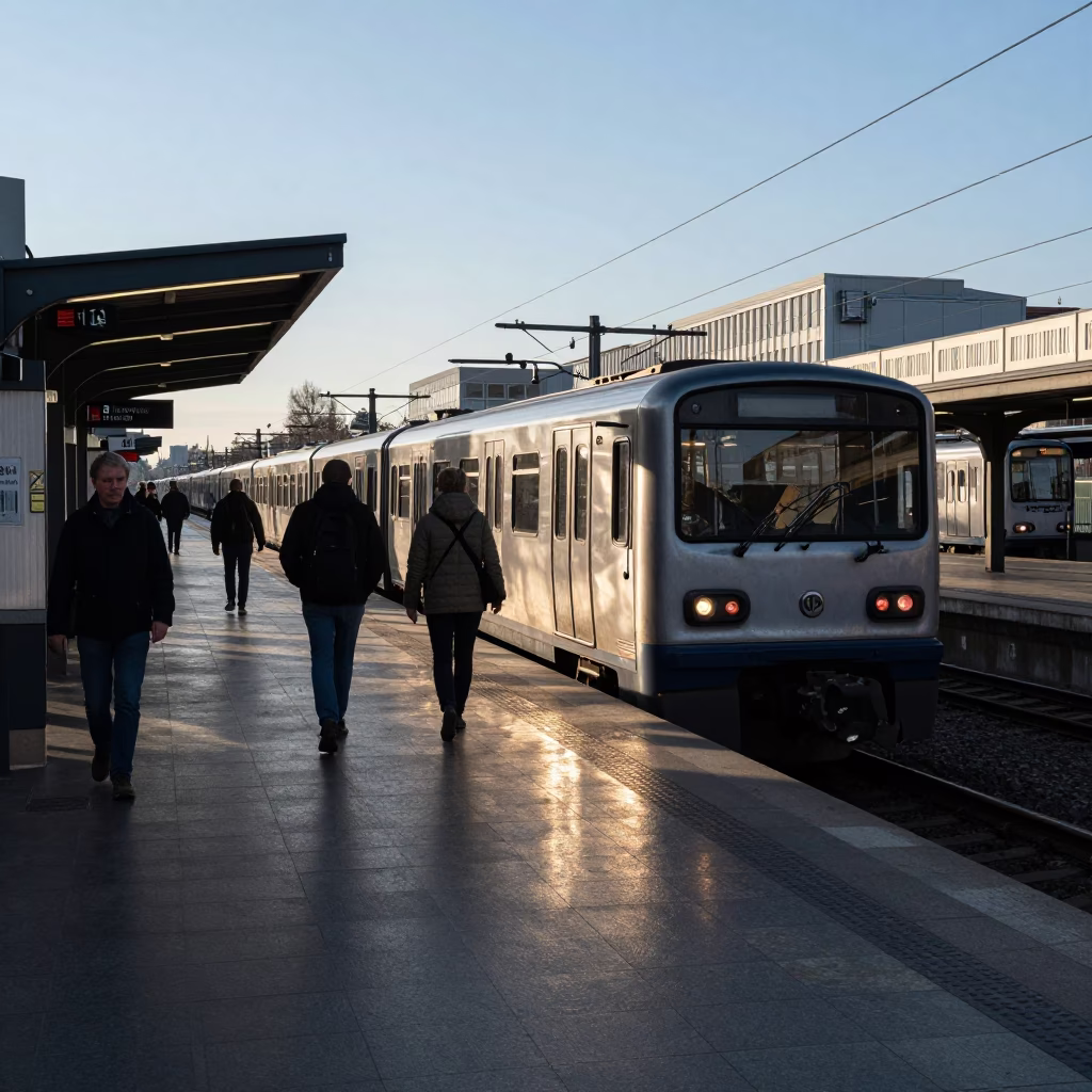 Afternoon Light in Berlin at Clear Late-afternoon Light in in Berlin, Germany