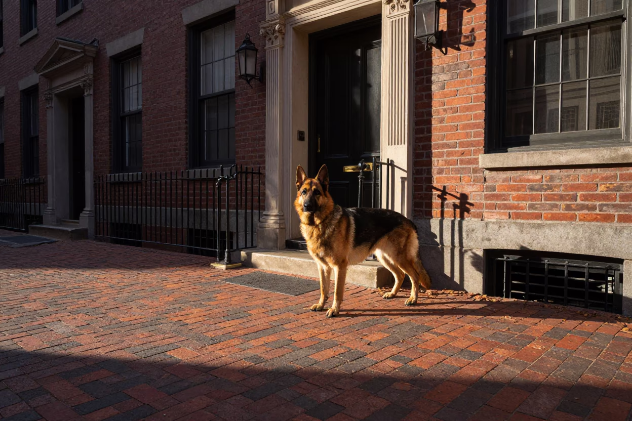Afternoon Light in Boston at Clear Late-afternoon Light in in Boston, Massachusetts, United States