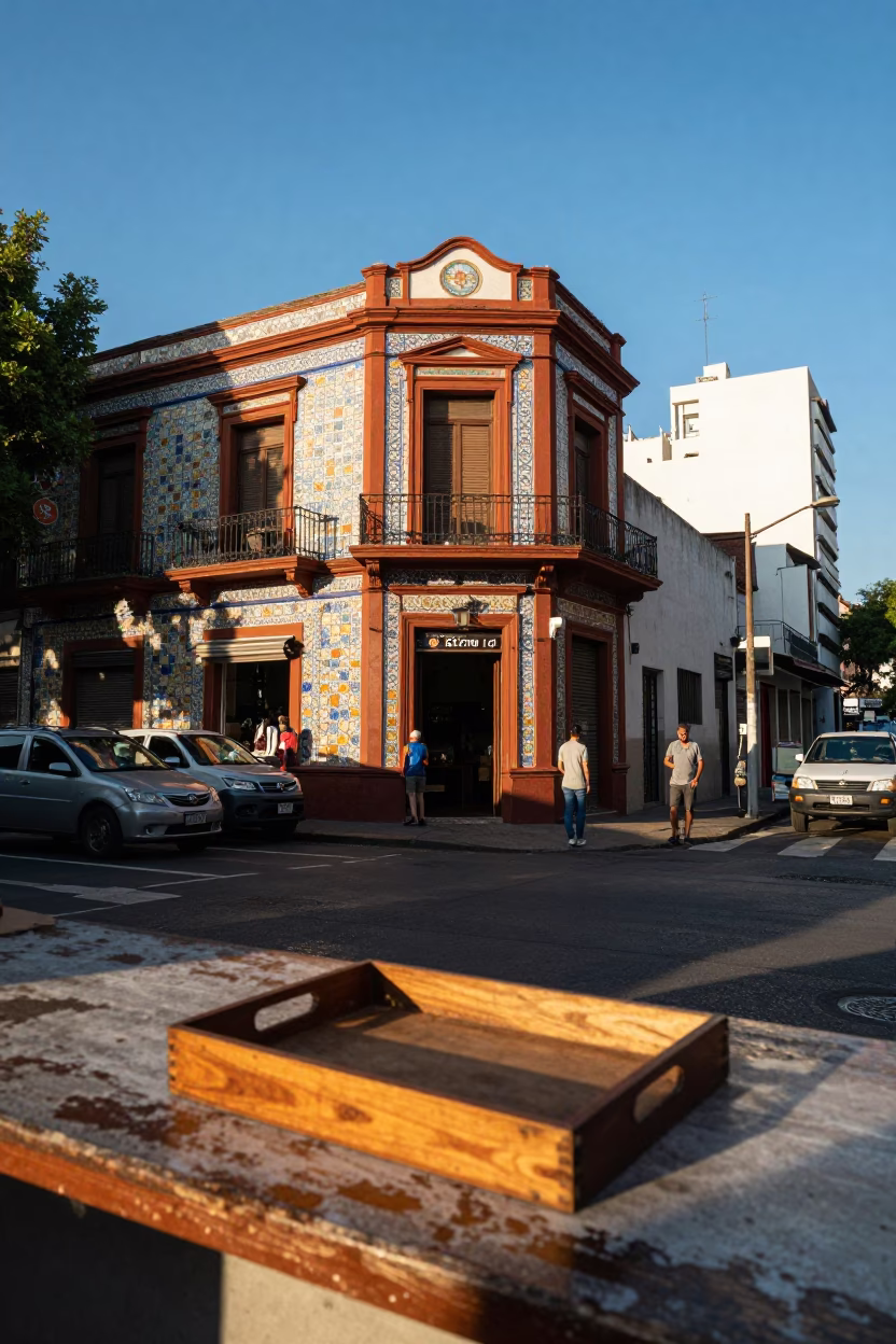 Afternoon Light in Buenos Aires at Clear Late-afternoon Light in in Buenos Aires, Argentina