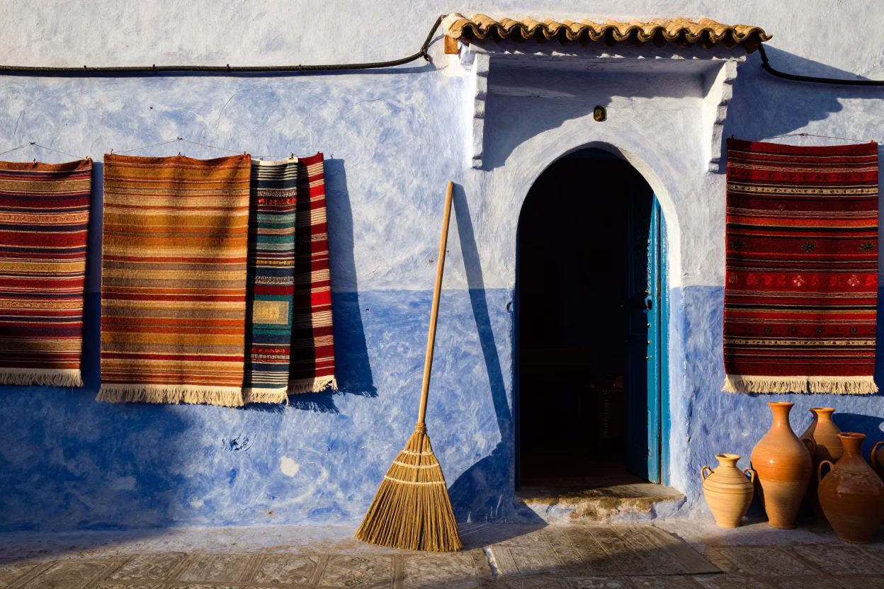 Afternoon Light in Essaouira at Clear Late-afternoon Light in in Essaouira, Morocco