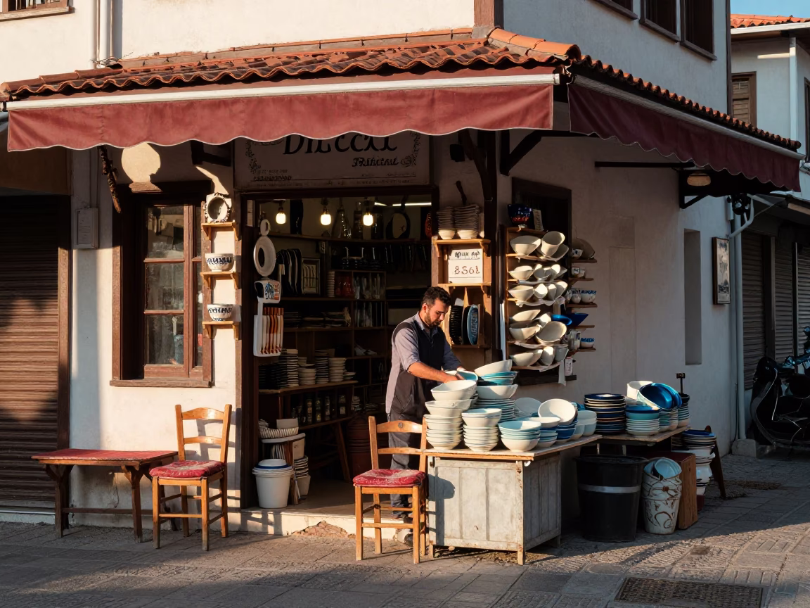 Afternoon Light in Izmir at Clear Late-afternoon Light in in Izmir, Turkey