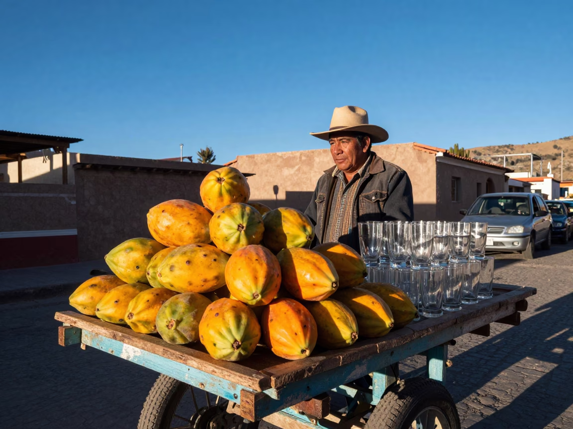 Afternoon Light in La Paz at The Late Afternoon Light in in La Paz, Bolivia