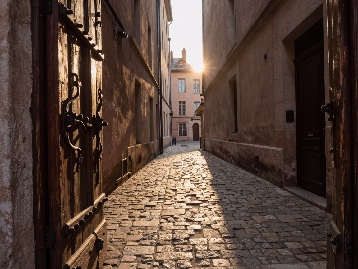 Afternoon Light in Lyon at The Late Afternoon Light in in Lyon, France
