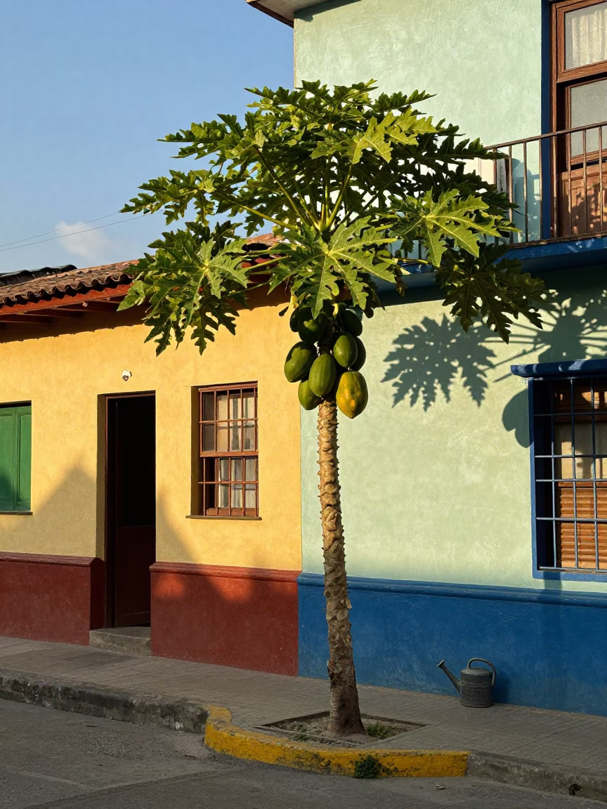 Afternoon Light in Medellin at Clear Late-afternoon Light in in Medellin, Colombia