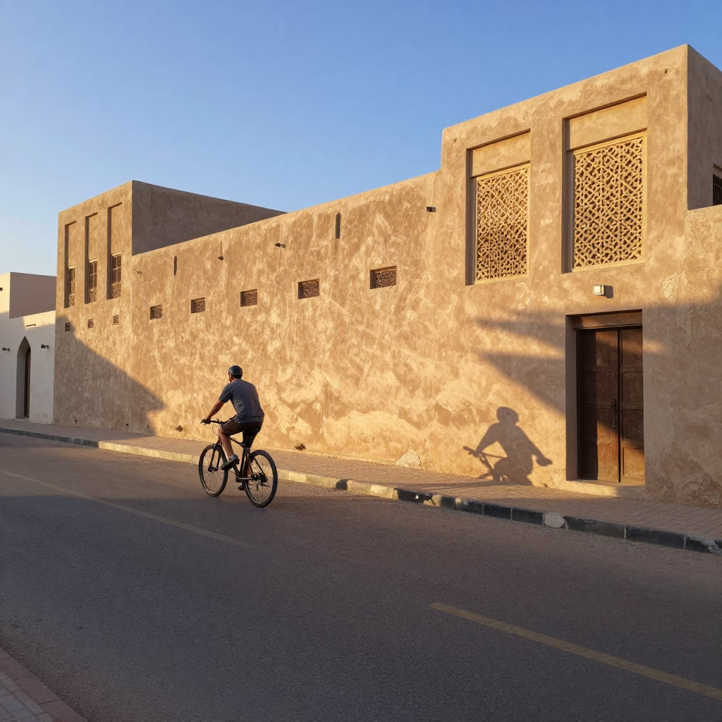 Afternoon Light in Muscat at Clear Late-afternoon Light in in Muscat, Oman