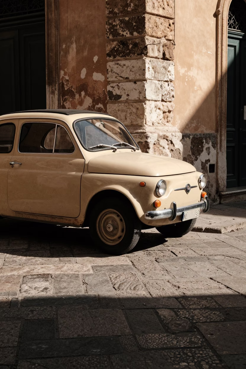 Afternoon Light in Palermo at Clear Late-afternoon Light in in Palermo, Italy