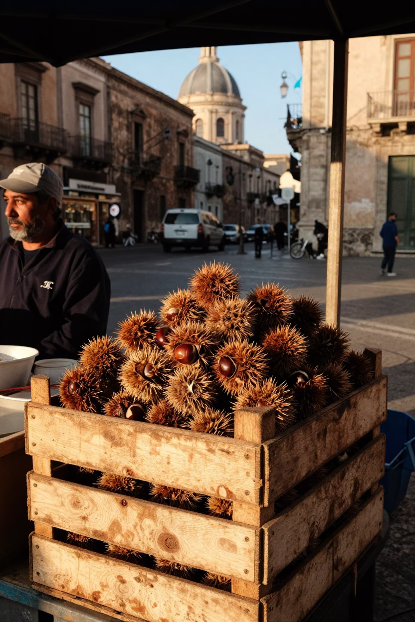 Afternoon Light in Palermo at Clear Late-afternoon Light in in Palermo, Italy