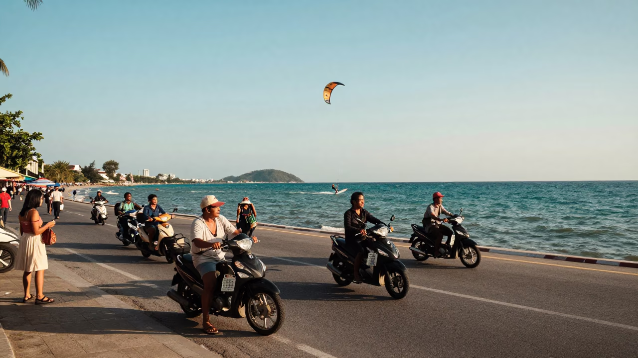 Afternoon Light in Phuket at Clear Late-afternoon Light in in Phuket, Thailand