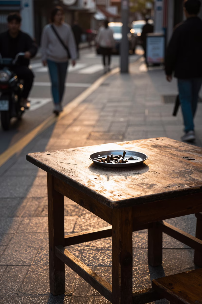 Afternoon Light in Seoul at The Late Afternoon Light in in Seoul, South Korea