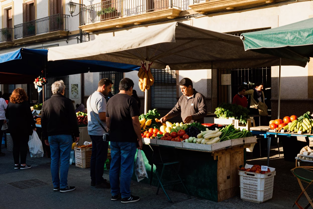 Afternoon Light in Valencia at Clear Late-afternoon Light in in Valencia, Spain