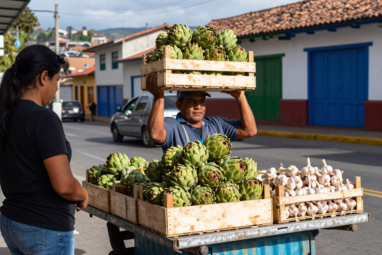Afternoon Light on Customer in Medellin in in Medellin, Colombia