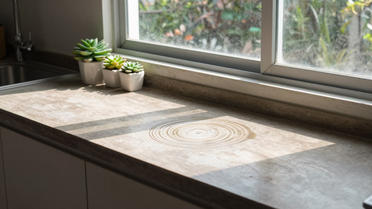 Afternoon Light on Kitchen Counter in Bangkok in in Bangkok, Thailand