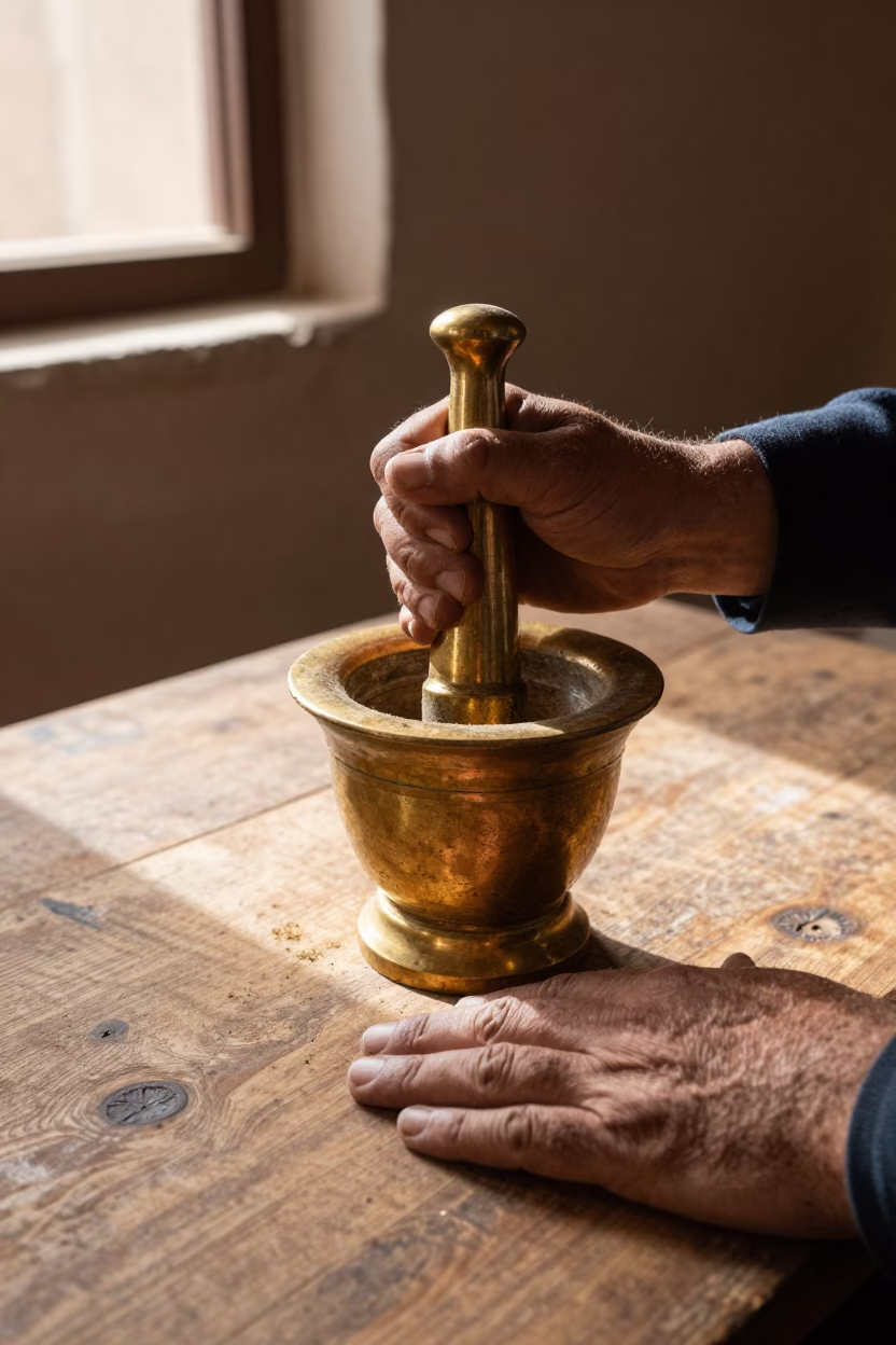 Afternoon Light on Pestle in in Essaouira, Morocco