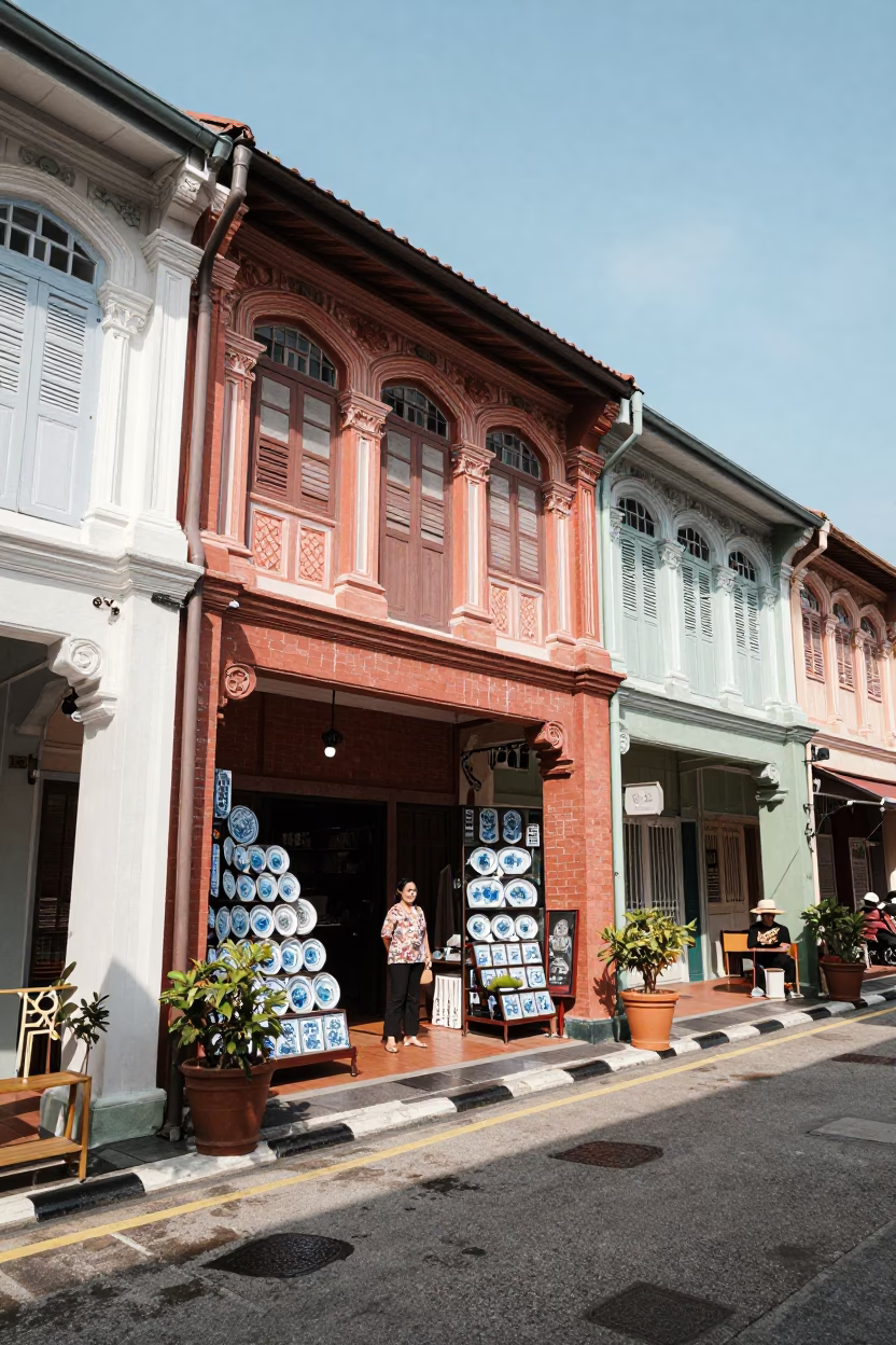 Afternoon Light on Street Scene in Kuala Lumpur in in Kuala Lumpur, Malaysia