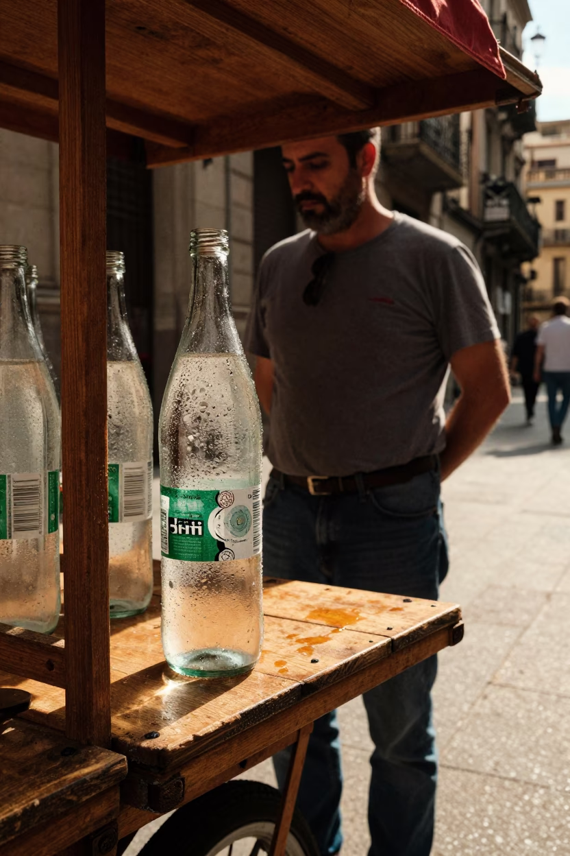 Afternoon Scene at Late Afternoon Light in Barcelona in in Barcelona, Spain