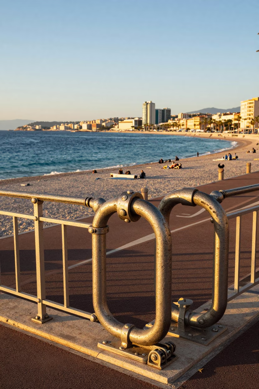 Afternoon Sunlight at Clear Late-afternoon Light in Nice in in Nice, France