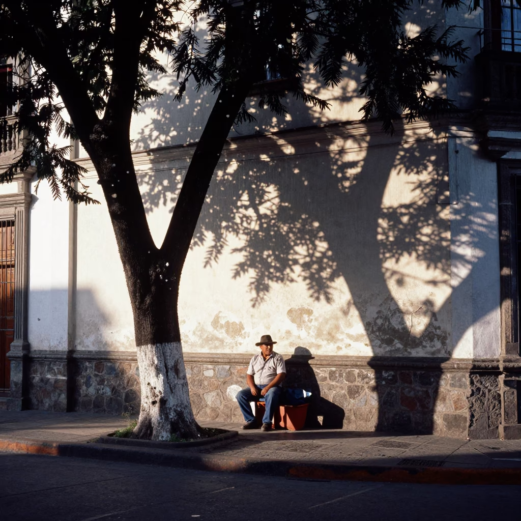 Afternoon Sunlight at The Early Afternoon Light in Quito in in Quito, Ecuador