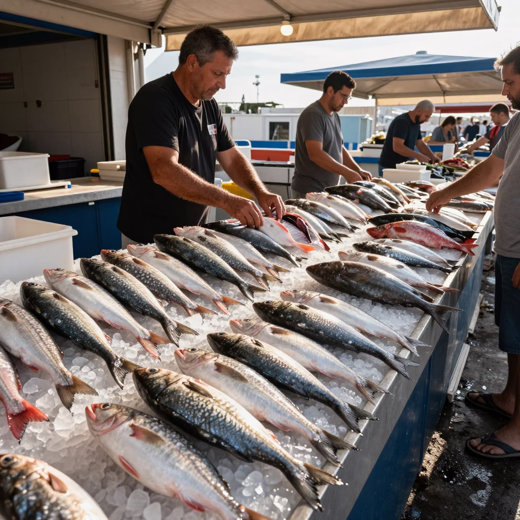 Afternoon Sunlight in Naples at Clear Late-afternoon Light in in Naples, Italy