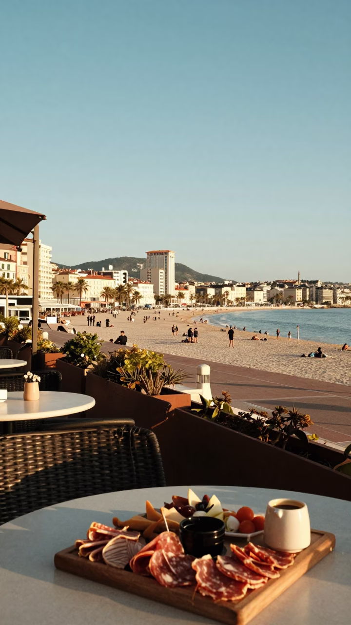 Afternoon Sunlight in Nice at The Early Afternoon Light in in Nice, France