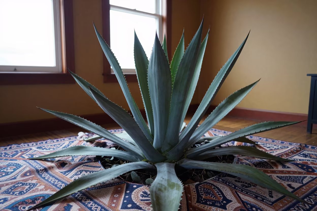 Agave Field on Picnic Blanket in Glasgow in on a picnic blanket in Glasgow