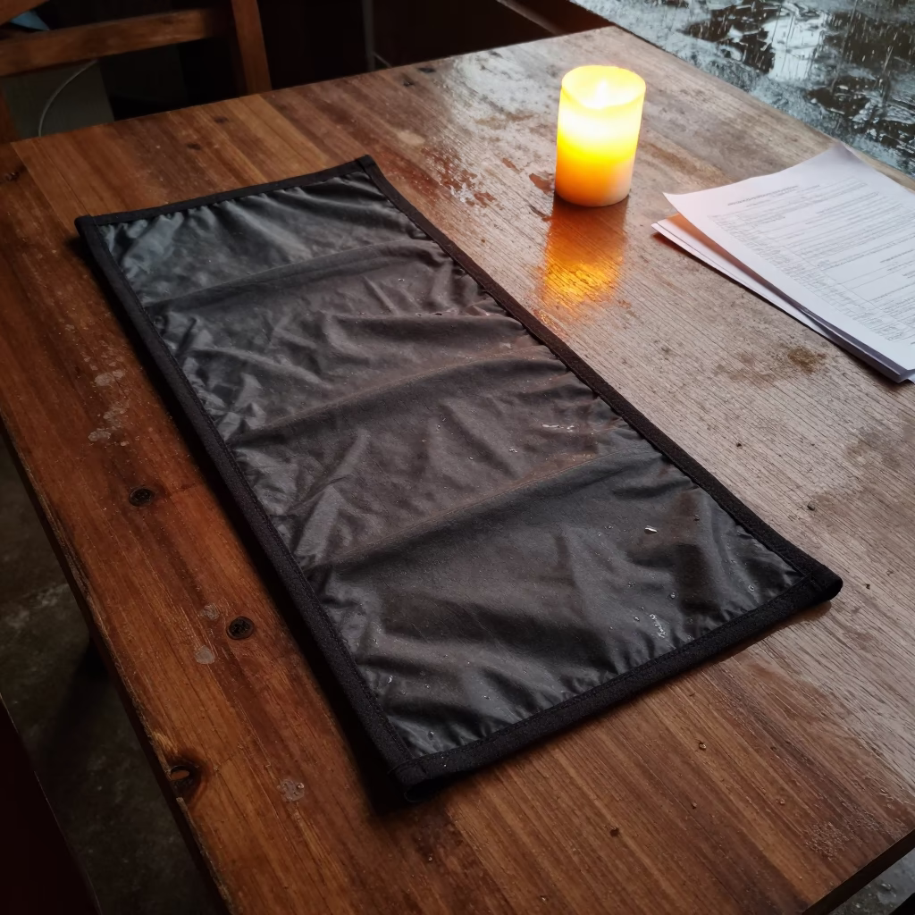 Agility Tunnel Patch Kit on Library Table in on a dusty library table near Juhu, Mumbai