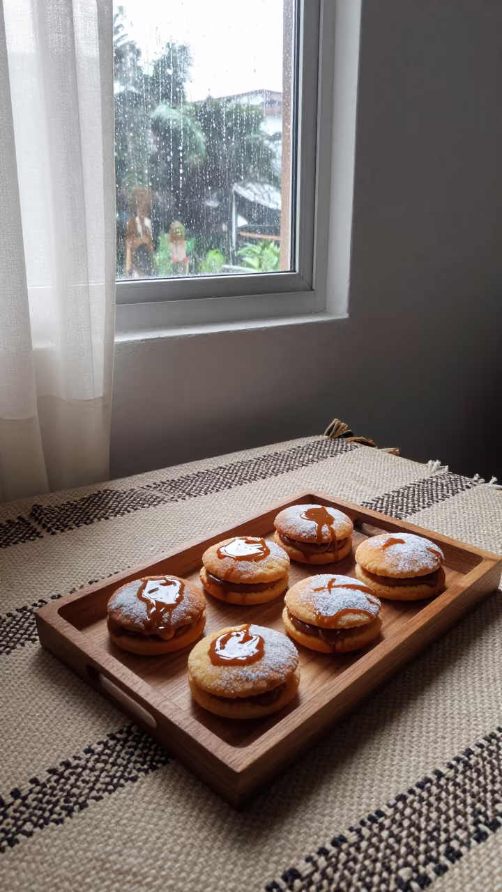 Alfajores Dulce De Leche on Picnic Blanket Dar es Salaam in on a picnic blanket in Dar es Salaam