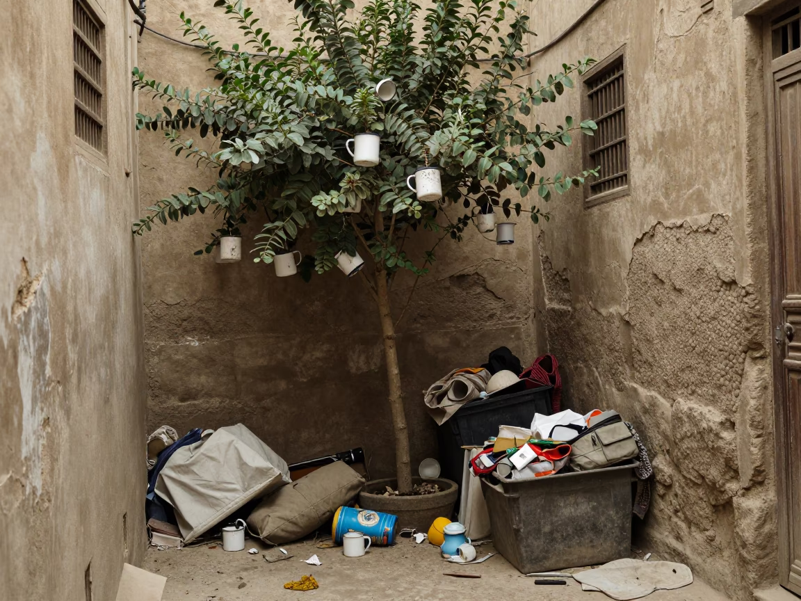 Alley Corner in Cairo in in Cairo, Egypt