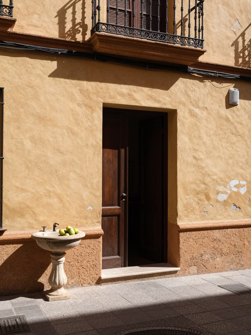 Alley Doorway in Seville in in Seville, Spain