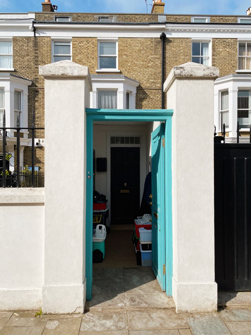 Alley Entrance in London in in London, United Kingdom