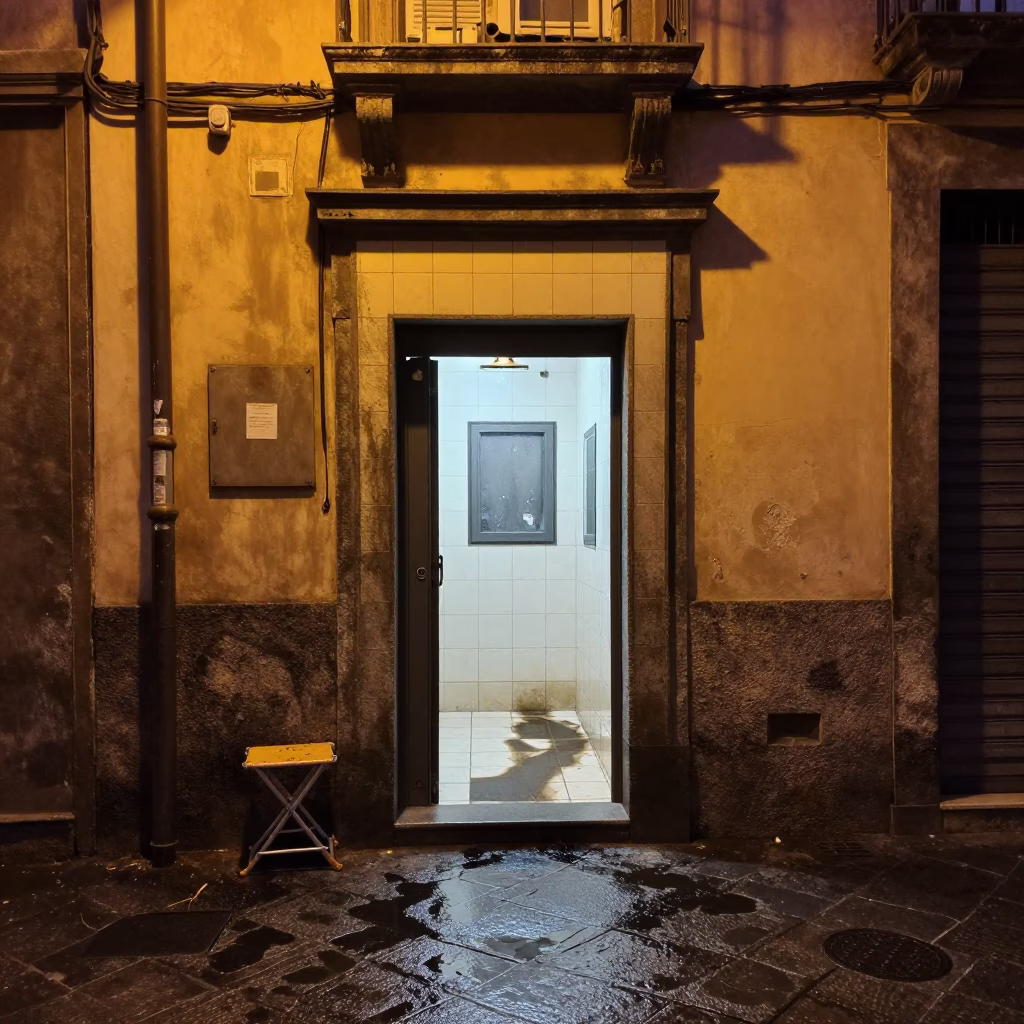 Alley Entrance in Naples in in Naples, Italy