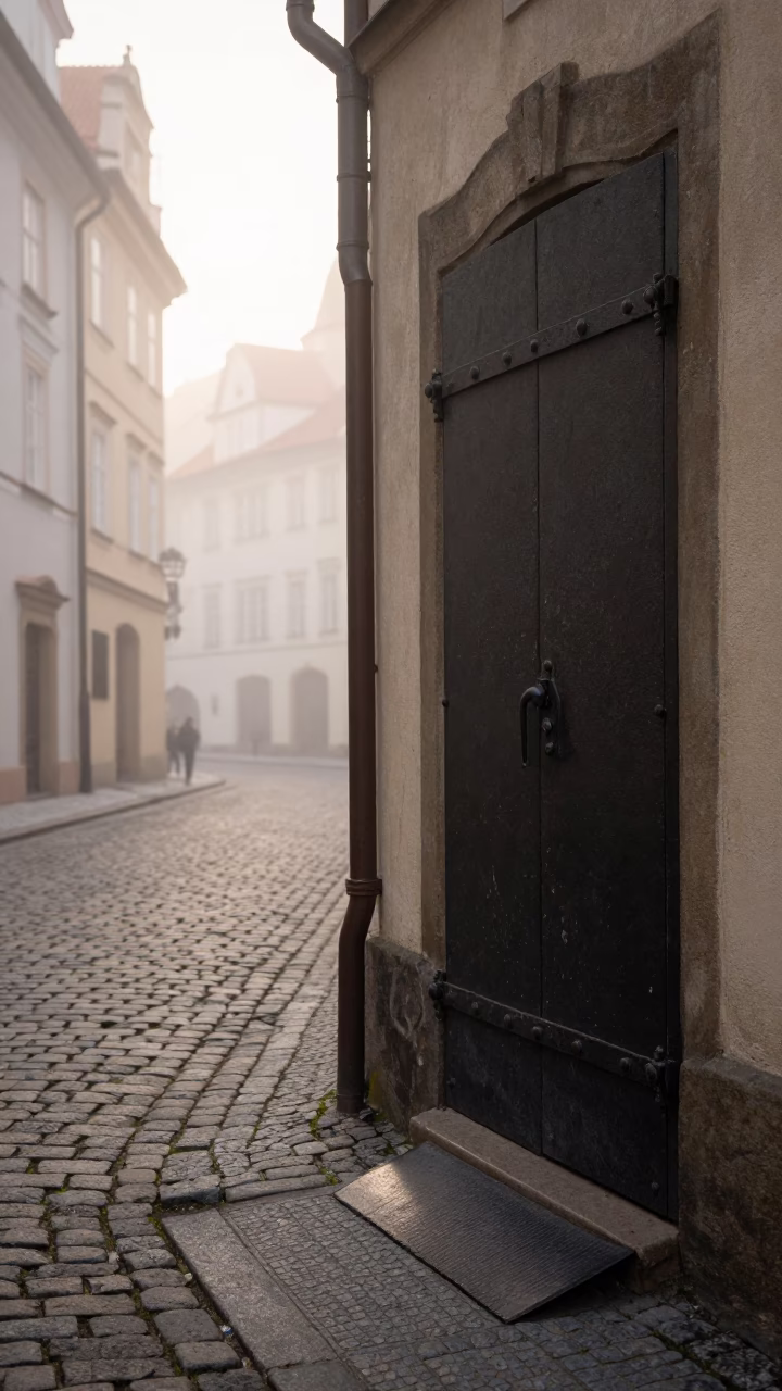 Alley Entry in Prague in in Prague, Czech Republic