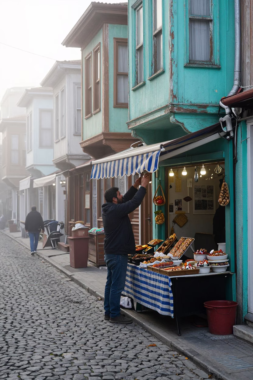 Alley Stall in Istanbul in in Istanbul, Turkey