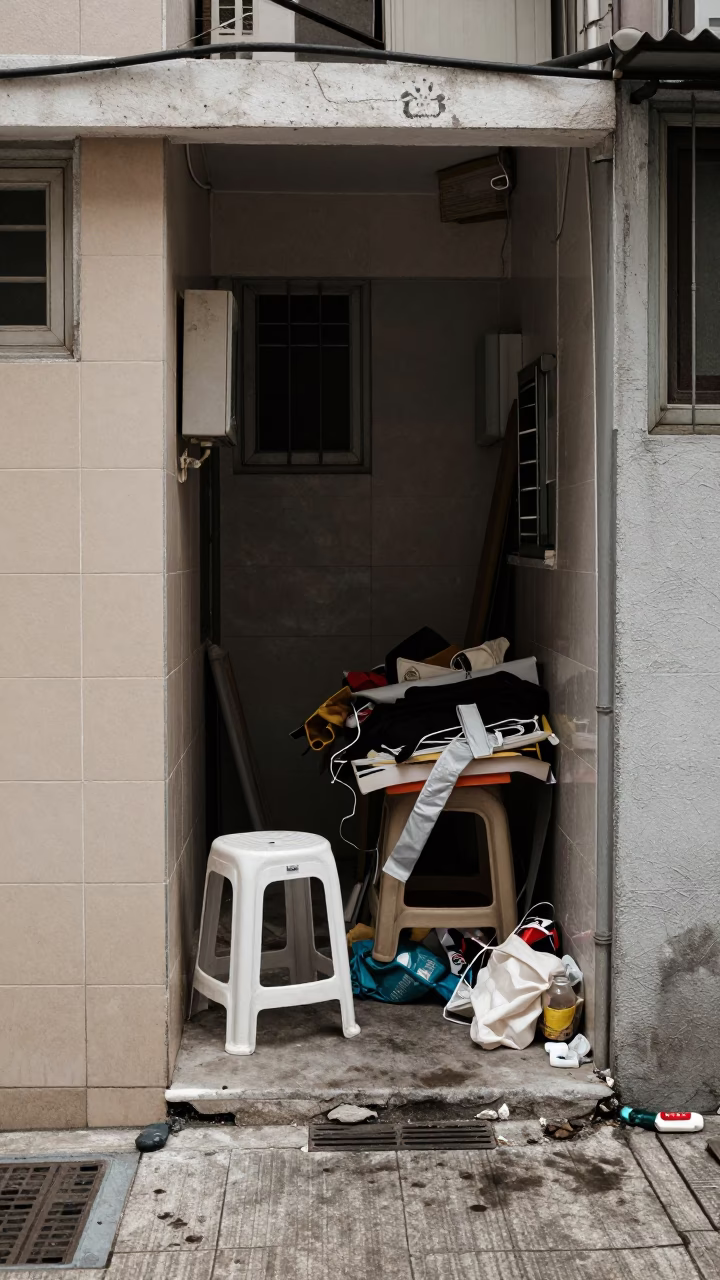 Alley Threshold in Hong Kong in in Hong Kong, Hong Kong