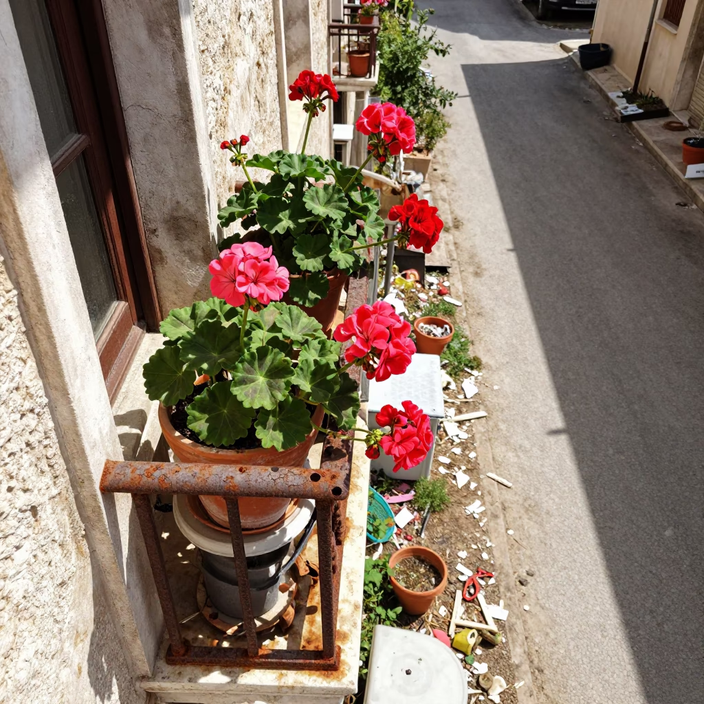 Alleyway Debris in Izmir in in Izmir, Turkey