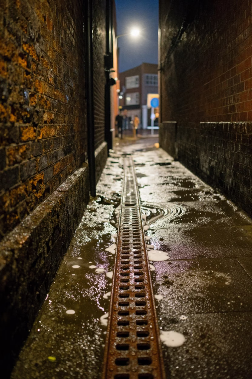 Alleyway Details in Liverpool in in Liverpool, United Kingdom