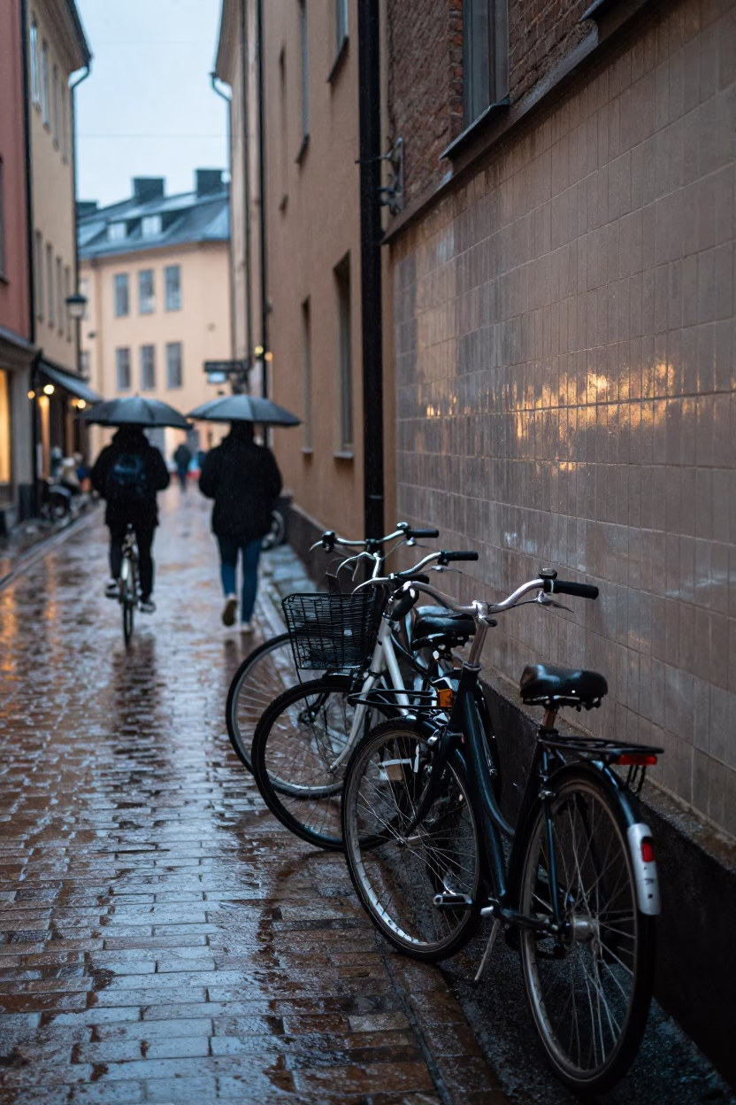 Alleyway Details in Stockholm in in Stockholm, Sweden