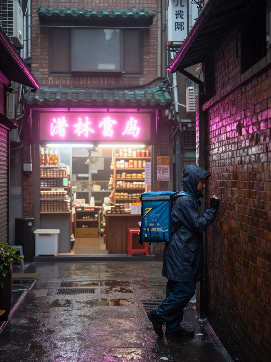 Alleyway Details in Taipei in in Taipei, Taiwan