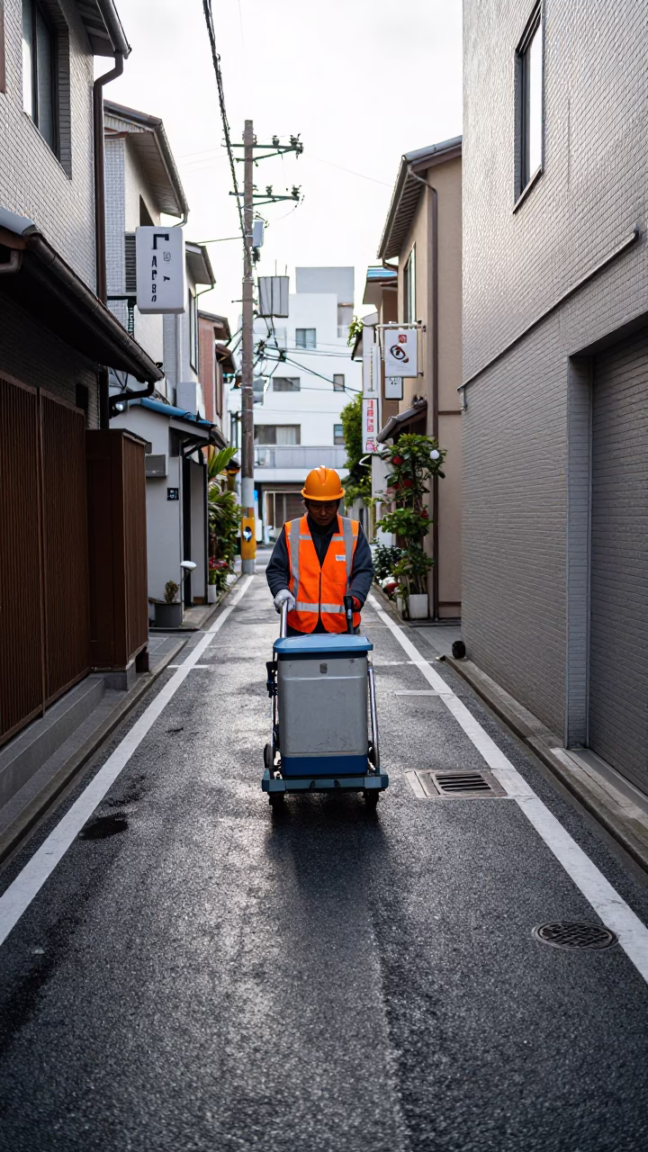 Alleyway Details in Tokyo in in Tokyo, Japan