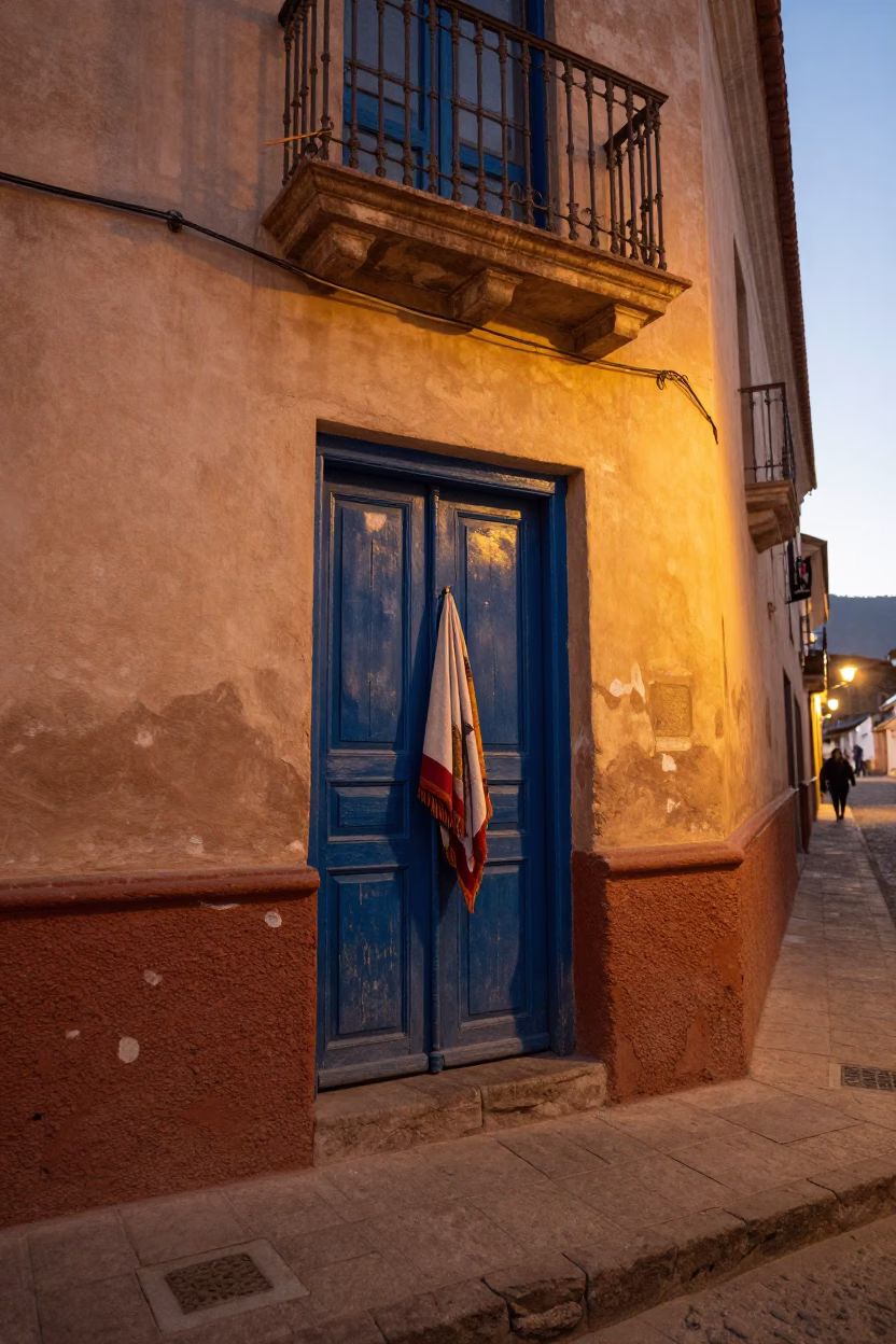 Alleyway Door in La Paz in in La Paz, Bolivia