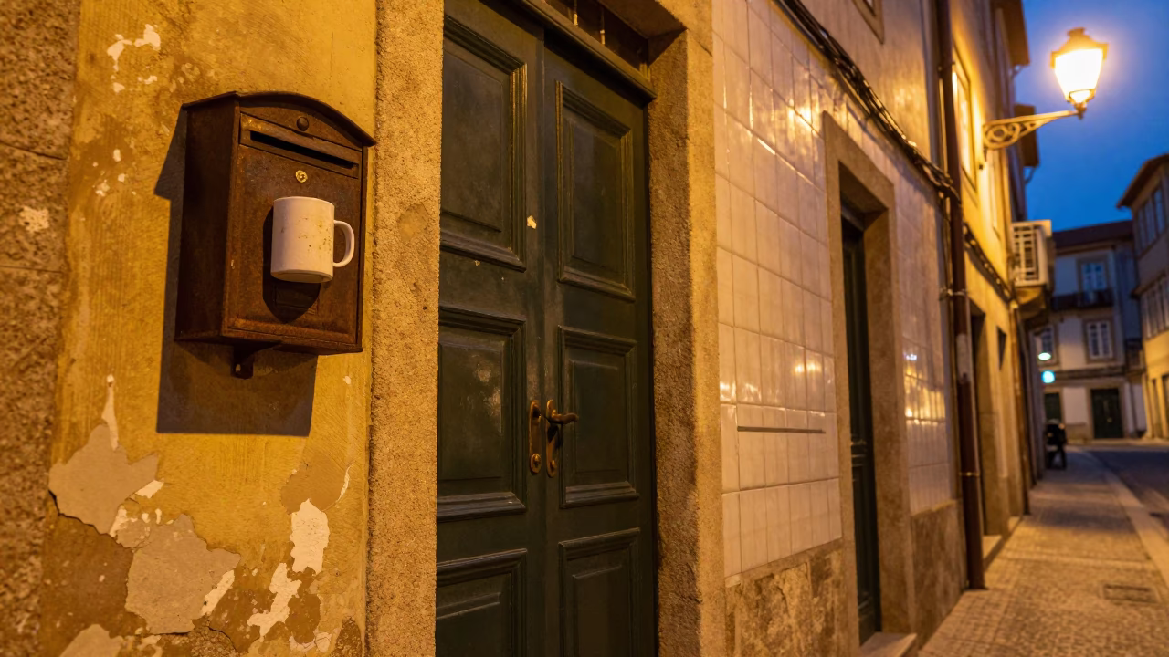 Alleyway Doorway in Porto in in Porto, Portugal