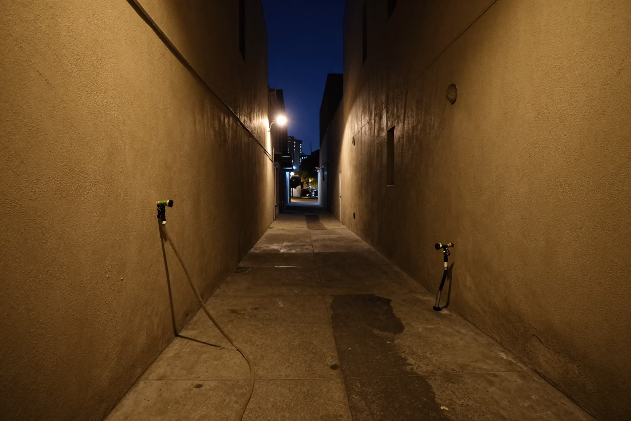 Alleyway in San Diego in in San Diego, California, United States