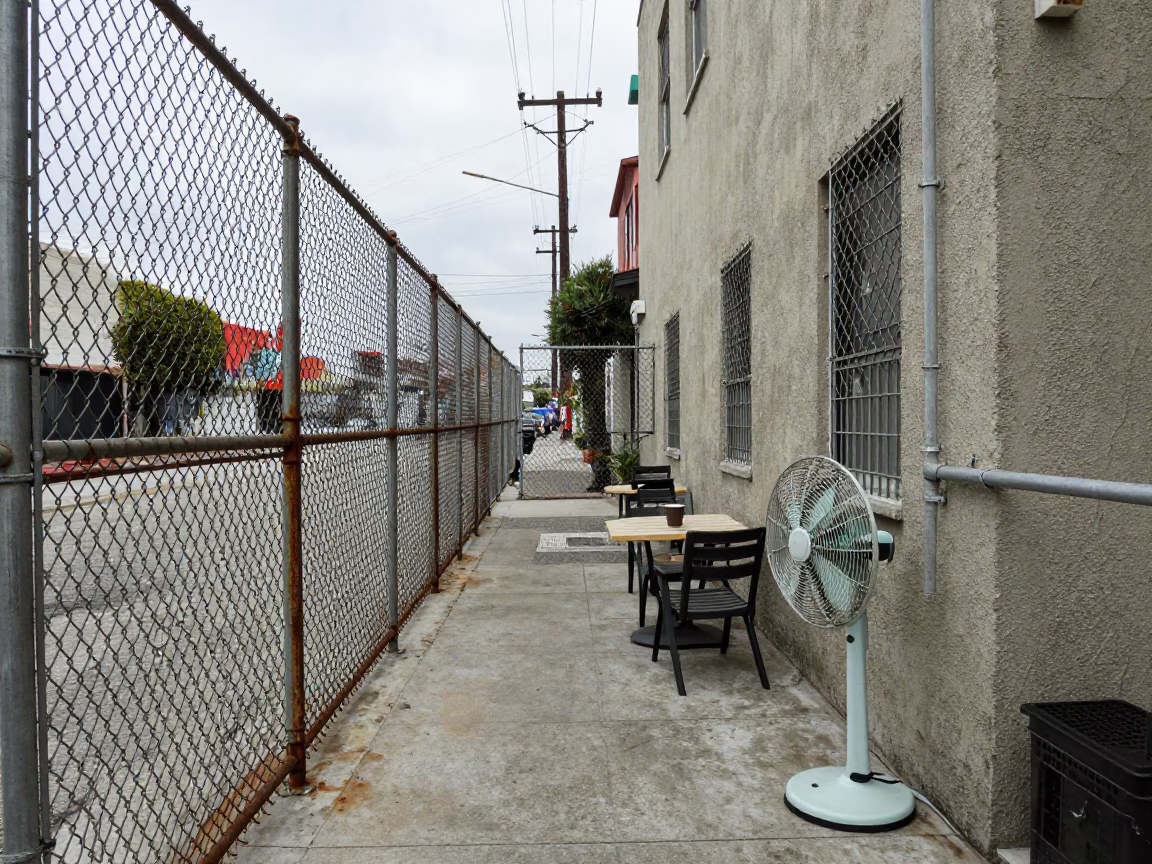 Alleyway Patio in Los Angeles in in Los Angeles, California, United States