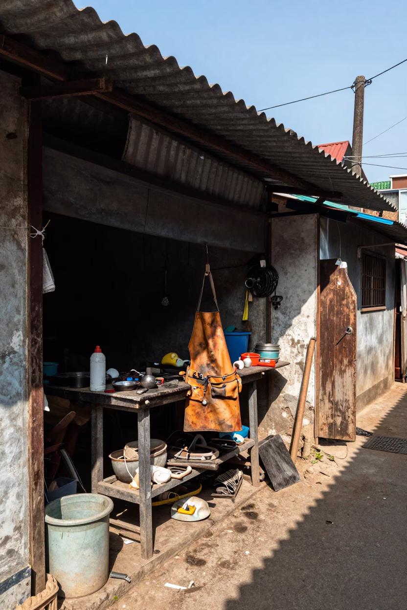 Alleyway Workbench in Kochi in in Kochi, India