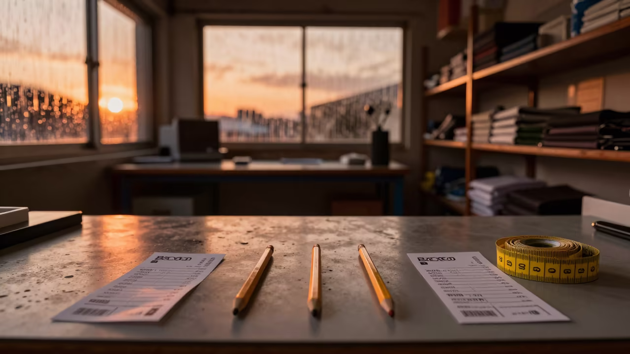Alters Counter Chalk Pencils Monsoon Evening Bocono in inside a stockroom behind the sales floor near Boconó