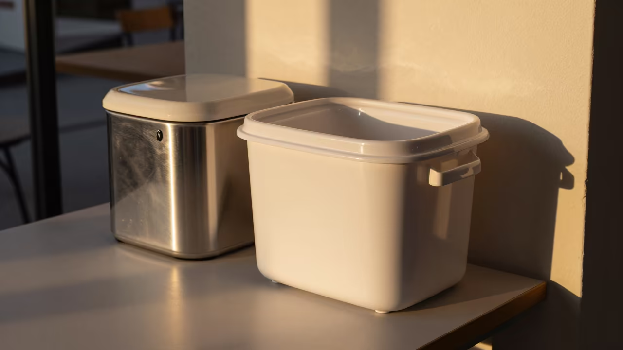 Amasya Cafe Treat Pouch Washer Bin Sunset in on a cafe table by a window near Amasya