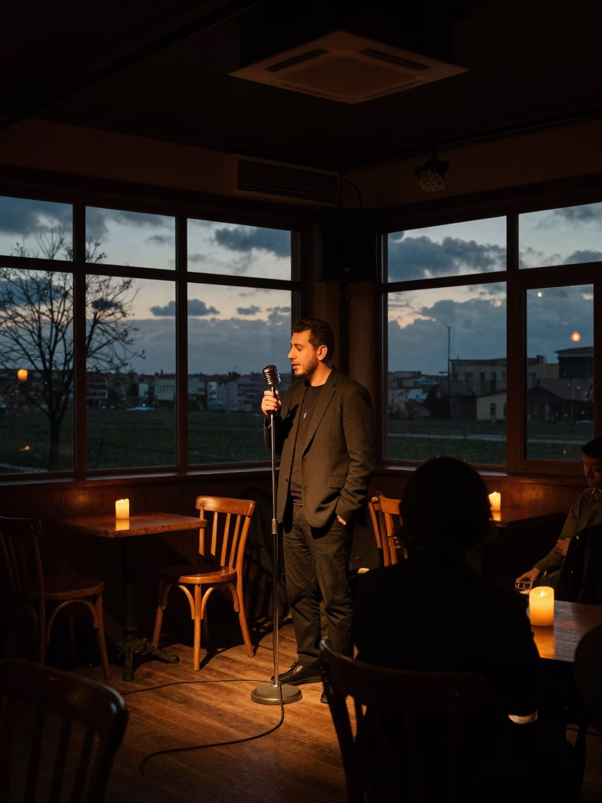 Amber Jazz Singer in Muş Club in at a jazz club in Muş